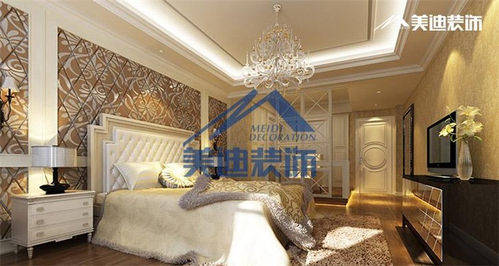 長沙中隆國際玉璽裝修案例-臥室