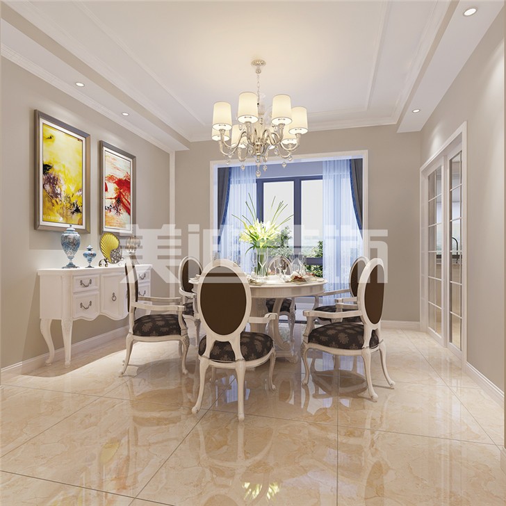 長沙120平歐式裝修案例-餐廳