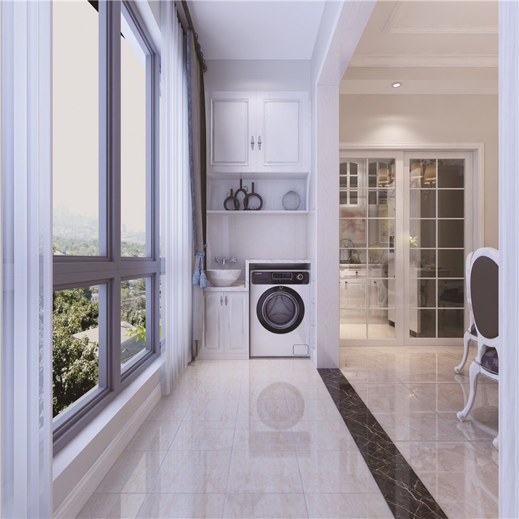 長沙120平歐式裝修案例-陽臺