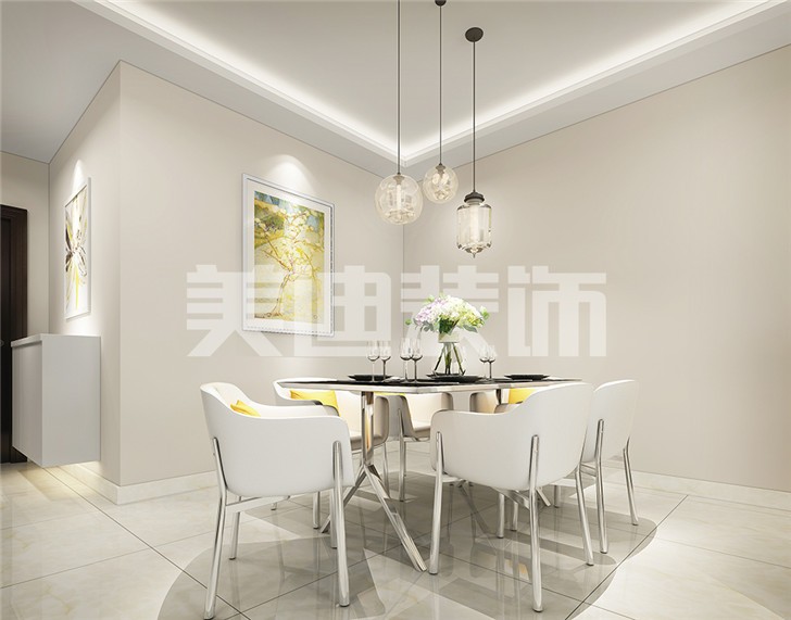 長沙90平裝修案例-餐廳