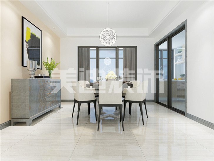 長沙120平裝修案例-餐廳