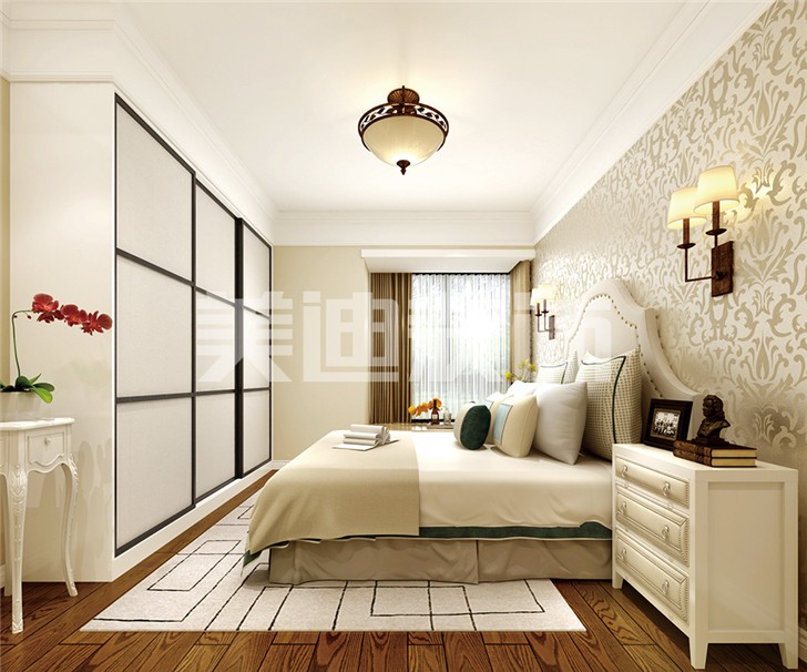 長沙中建信和城115平米裝修案例-臥室