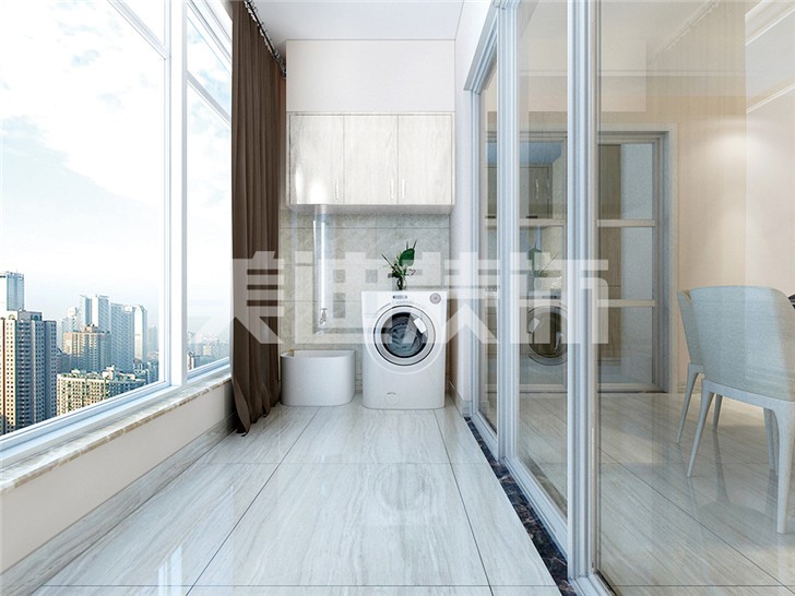 長沙120平裝修案例-陽臺