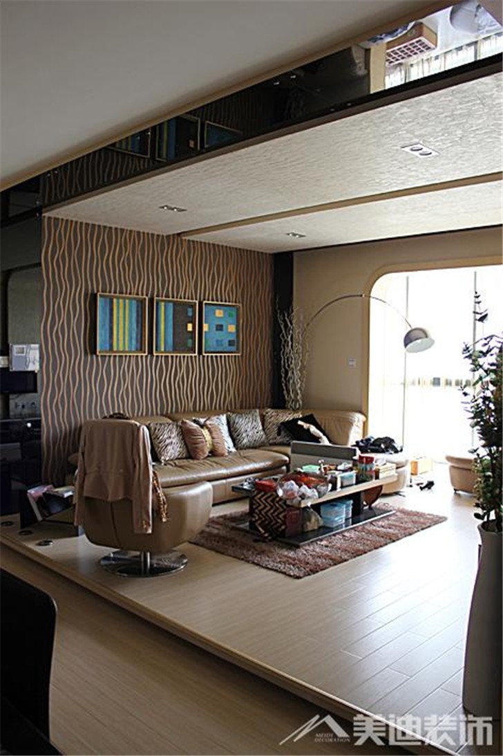 長(zhǎng)沙湘江世紀(jì)城裝修案例-客廳