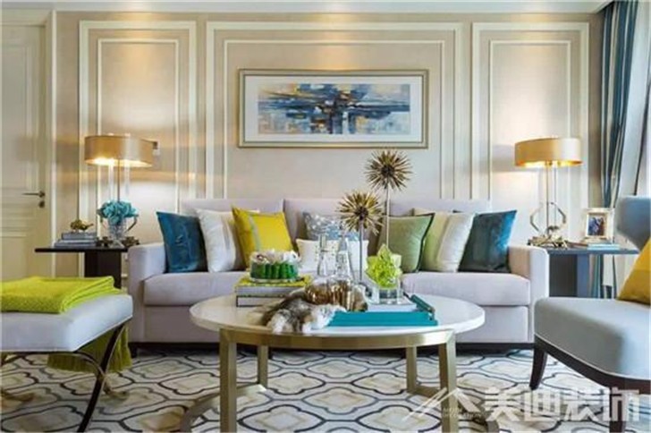 長(zhǎng)沙西子花苑130平裝修案例-客廳