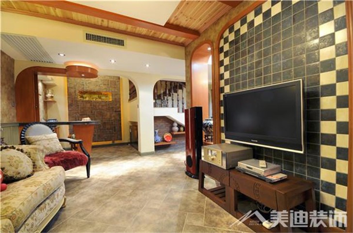 長(zhǎng)沙水云間裝修案例-客廳