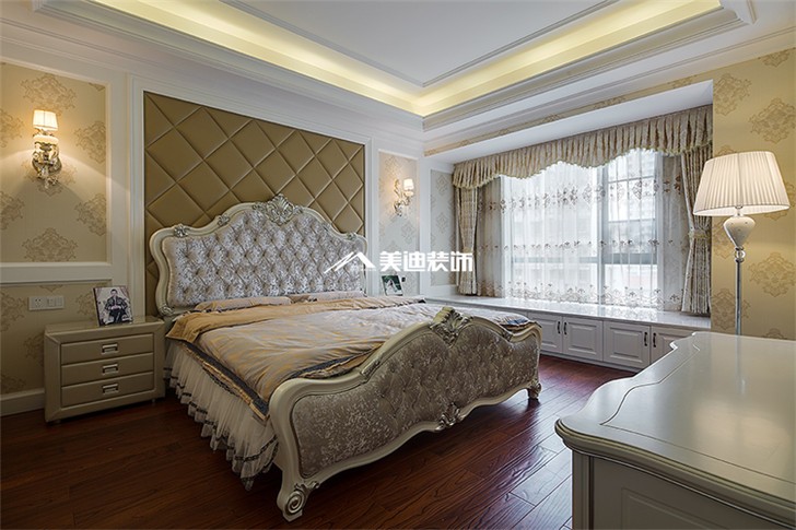 長(zhǎng)沙萬博匯140平修案例-臥室