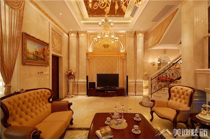 長(zhǎng)沙水云間裝修案例-客廳