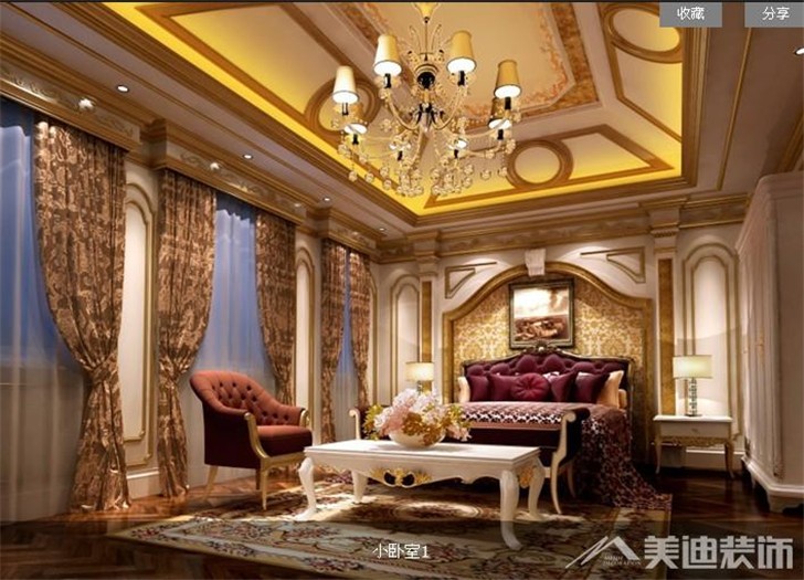 碧桂園600㎡別墅案例-臥室