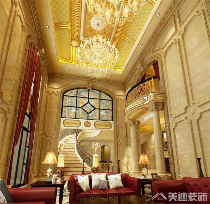 碧桂園600㎡別墅案例-客廳