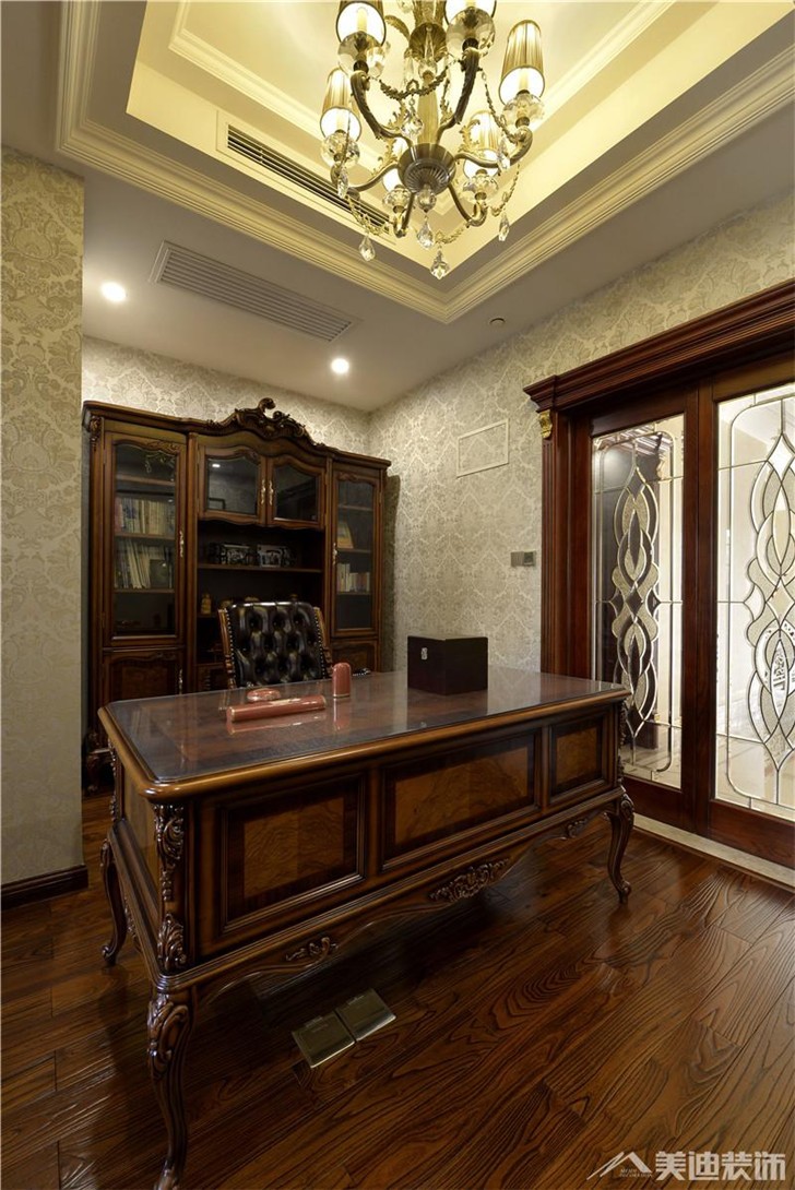 金地三千府別墅裝修案例-書房