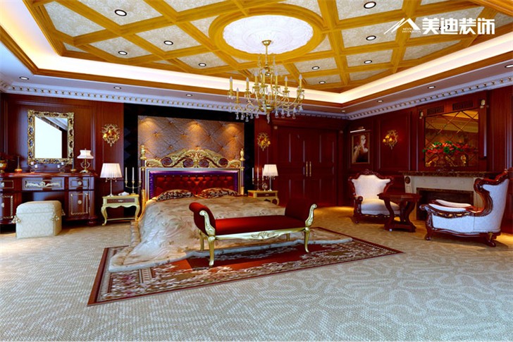 南湖花園歐式裝修案例-臥室