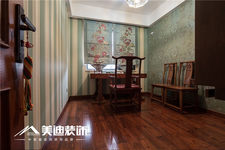 復(fù)地崑玉裝修案例-書房