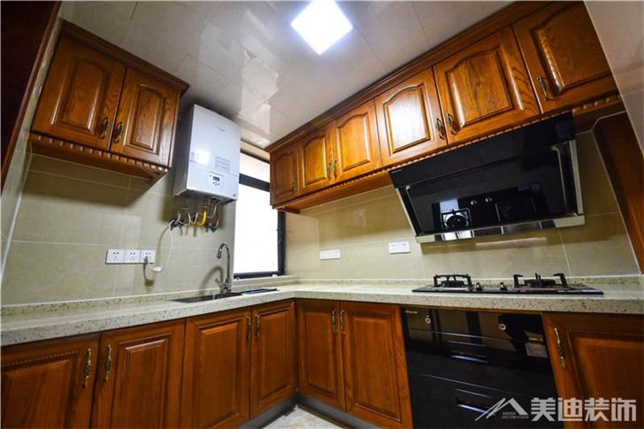 山水熙園中式風(fēng)裝修案例-廚房