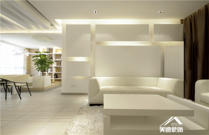 卓越未來海岸樣板房-白· 吐息-客廳