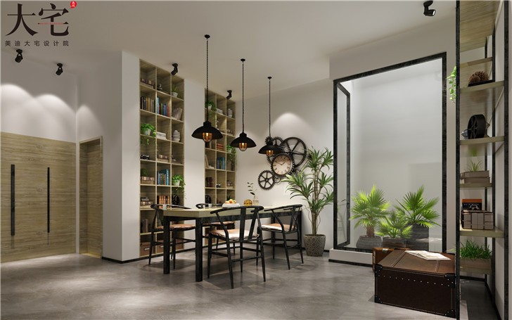 天麓尚層250平別墅東方雅韻風裝修案例圖—地下室