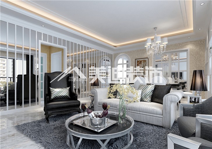 通用時代新古典風裝修案例圖—客廳