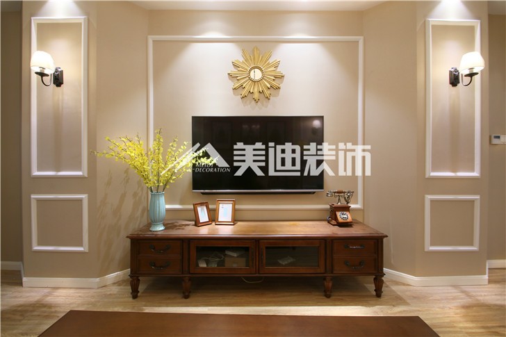 梅溪湖合能璞麗簡歐風(fēng)裝修案例圖—客廳