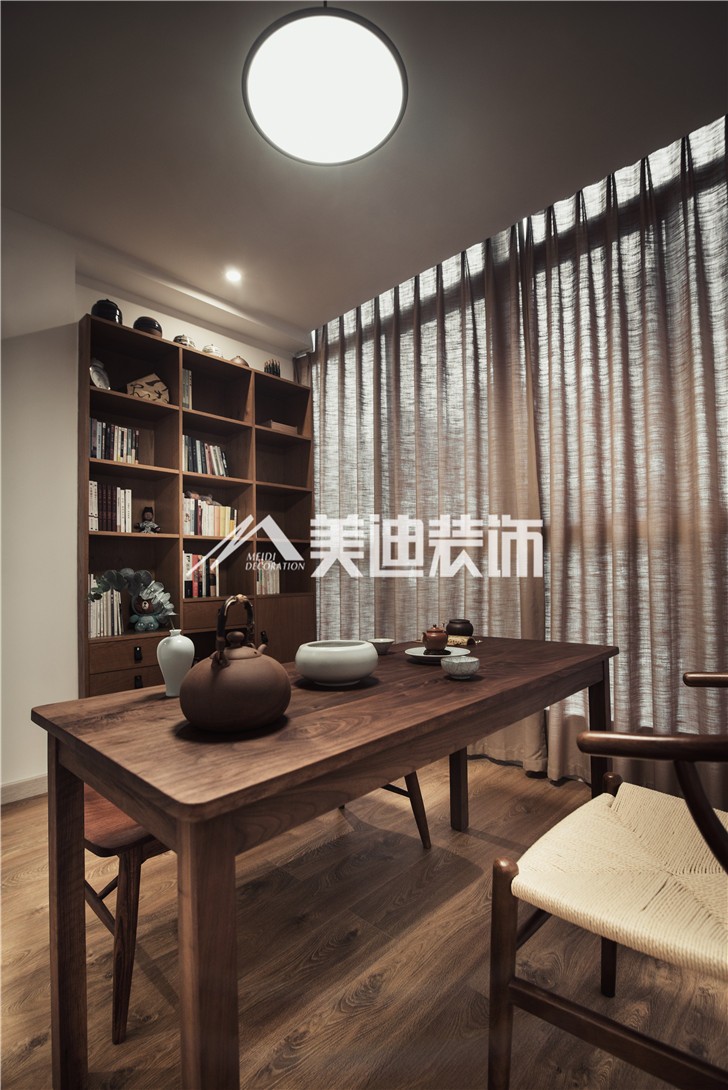 金科東方大院150平MIJI生活風(fēng)裝修案例圖—茶室