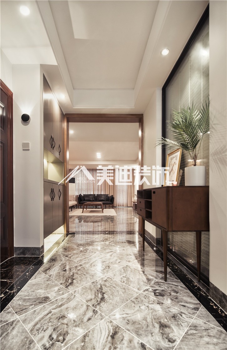 金科東方大院150平MIJI生活風(fēng)裝修案例圖—過道