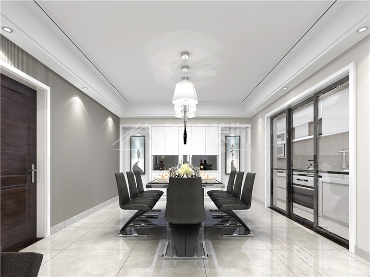香樟景苑現(xiàn)代風(fēng)裝修案例圖—餐廳