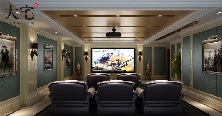 金地三千府402平歐式風(fēng)裝修案例圖—電院