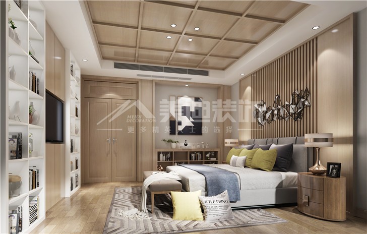 碧桂園380平現(xiàn)代北歐風(fēng)裝修案例圖—臥室