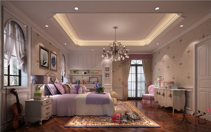 水印加州575平歐式風(fēng)裝修案例圖—臥室