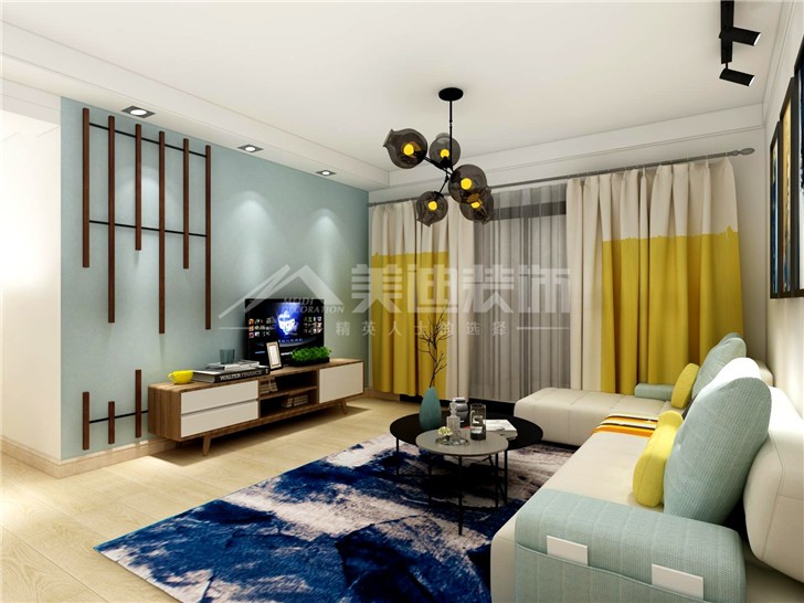 中航山水藍(lán)天120平簡(jiǎn)約風(fēng)裝修案例圖—餐廳