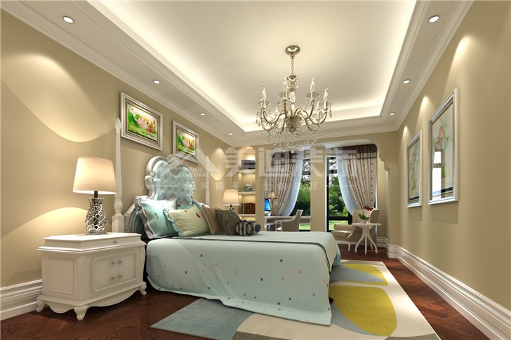 綠城桂花城236平歐式風(fēng)裝修案例圖—小孩房