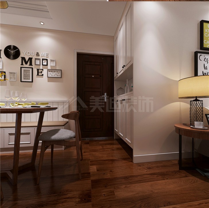 宜家湘頌104平現(xiàn)代簡(jiǎn)約風(fēng)裝修案例圖—餐廳