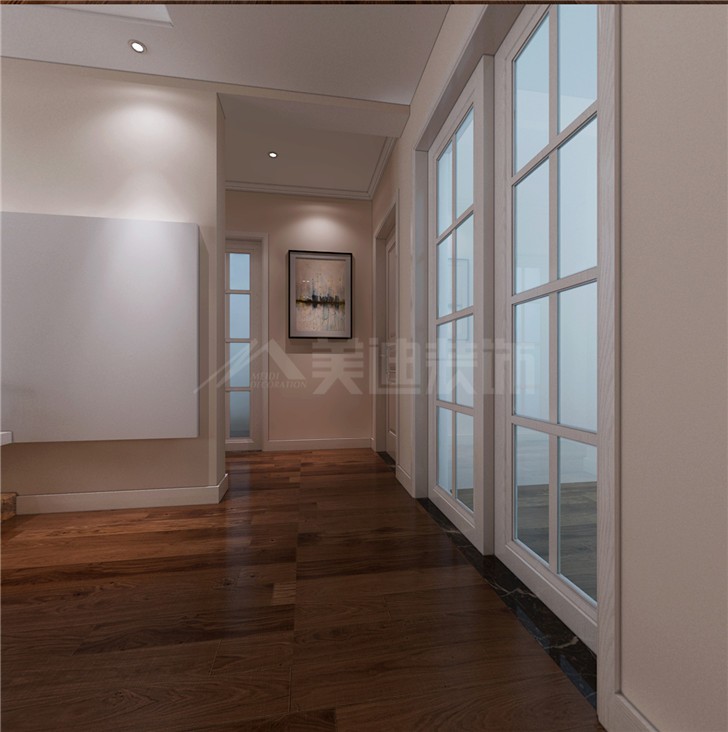 宜家湘頌104平現(xiàn)代簡(jiǎn)約風(fēng)裝修案例圖—客廳