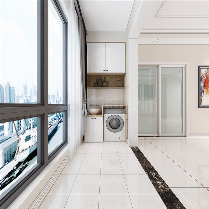 金湘苑145平北歐風(fēng)裝修案例圖—陽(yáng)臺(tái)