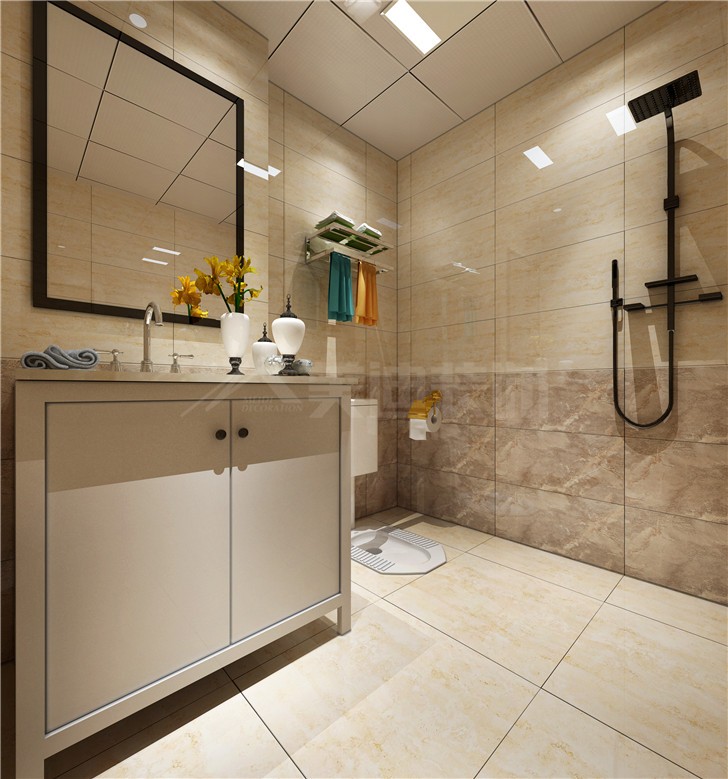 金湘苑145平北歐風(fēng)裝修案例圖—衛(wèi)生間