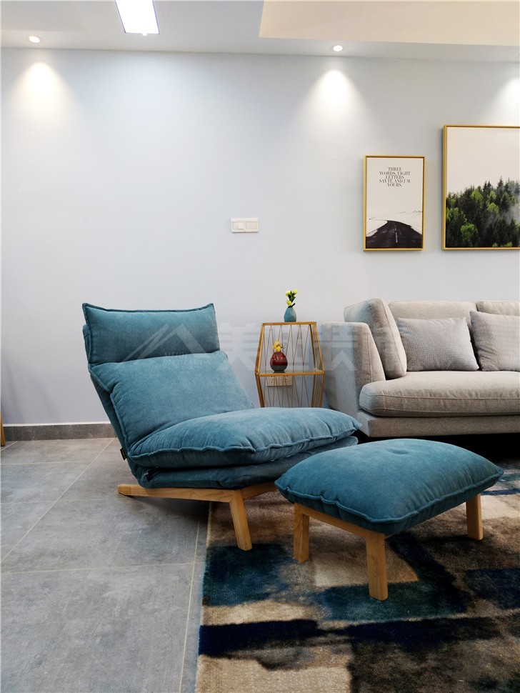 蘭亭灣畔114平北歐風裝修案例圖—客廳