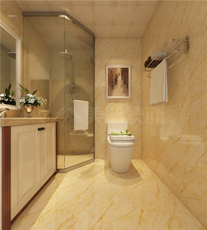 怡海星城151美式平北歐風(fēng)裝修案例圖—衛(wèi)生間