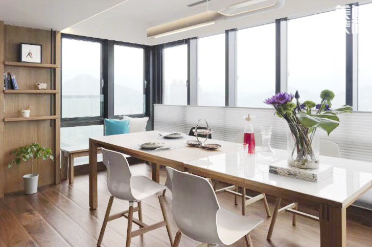 盛世豪園122㎡現(xiàn)代簡約案例實拍-餐廳