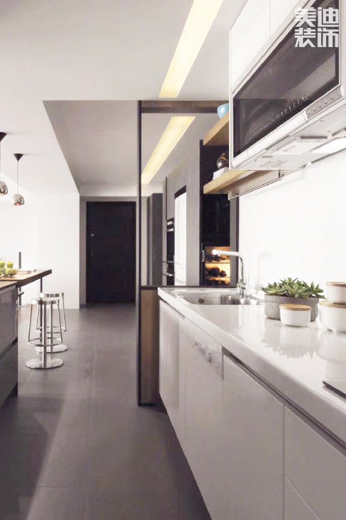 盛世豪園122㎡現(xiàn)代簡約案例實拍-廚房