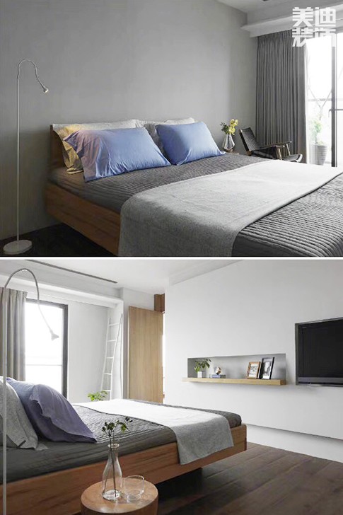 盛世豪園122㎡現(xiàn)代簡約案例實拍-臥室