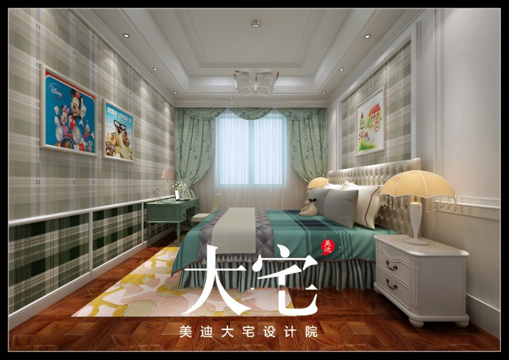 400平米簡(jiǎn)歐效果圖--臥室