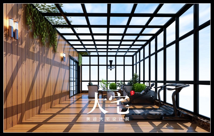 岳陽(yáng)碧桂園300平米歐式風(fēng)格裝修效果圖--運(yùn)動(dòng)室