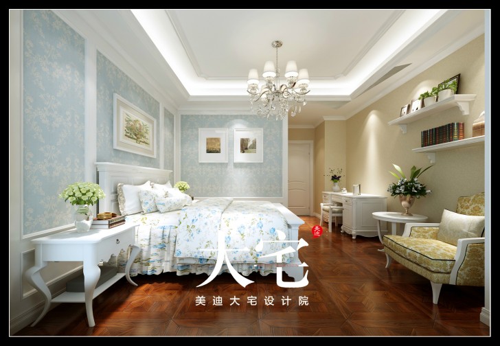 岳陽(yáng)碧桂園300平米歐式風(fēng)格裝修效果圖--臥室