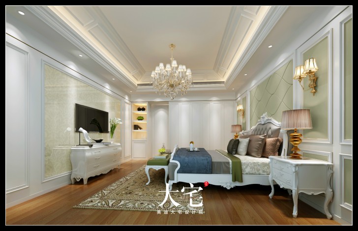 岳陽碧桂園180平米現(xiàn)代歐式風(fēng)格裝修效果圖--臥室