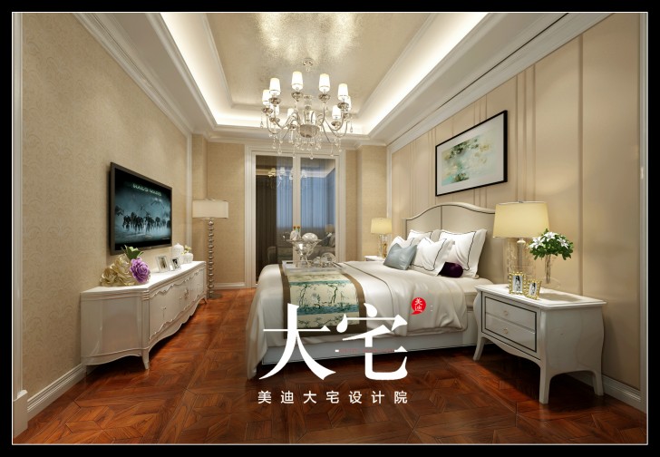 岳陽(yáng)碧桂園300平米歐式風(fēng)格裝修效果圖--臥室