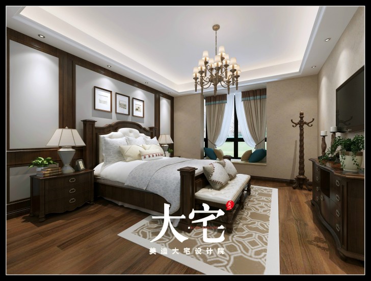 岳陽(yáng)碧桂園300平米歐式風(fēng)格裝修效果圖--臥室