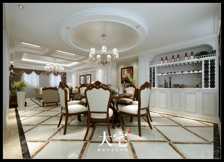 岳陽(yáng)棠溪人家400平米新中式風(fēng)格效果圖--餐廳