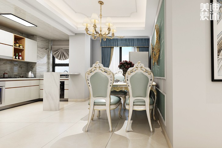 尚格名城120平米現(xiàn)代簡約風格效果圖--餐廳