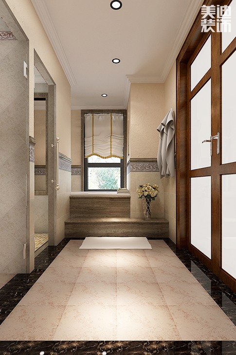 北歐小鎮(zhèn)150平米歐式風(fēng)格裝修效果圖--主衛(wèi)