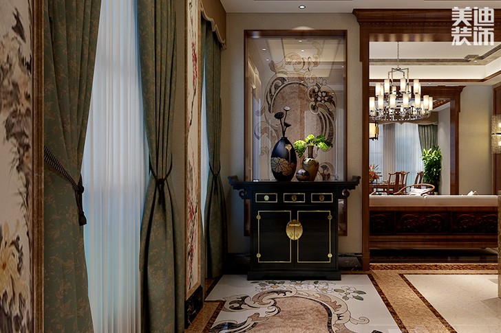 碧桂園240㎡新中式裝修效果圖--細(xì)節(jié)
