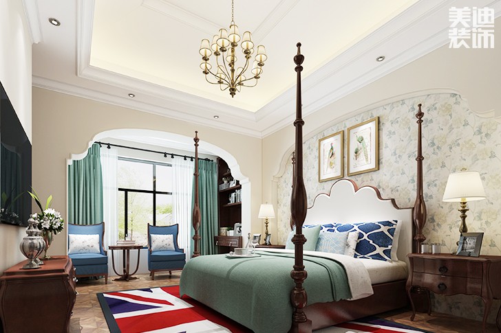 君悅天下歐美混搭裝修案例圖--臥室